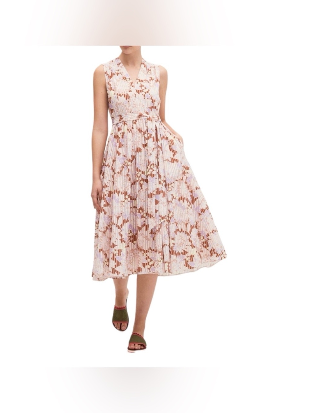Kate Spade Exotic Bloom Burnout Midi Dress NWT